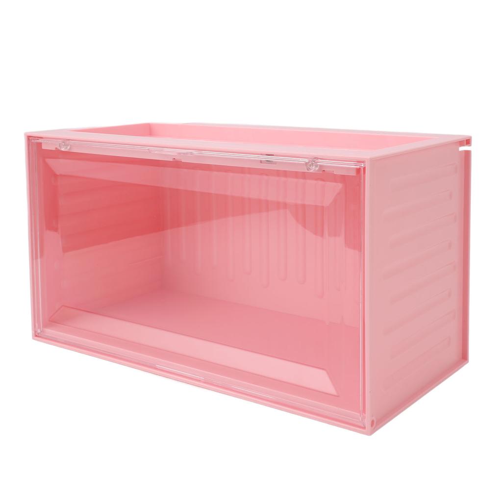 Figure Display Case with Light Sensing Constant On Function 2 Tier Mini Figure Display Box Showcase for Collectibles