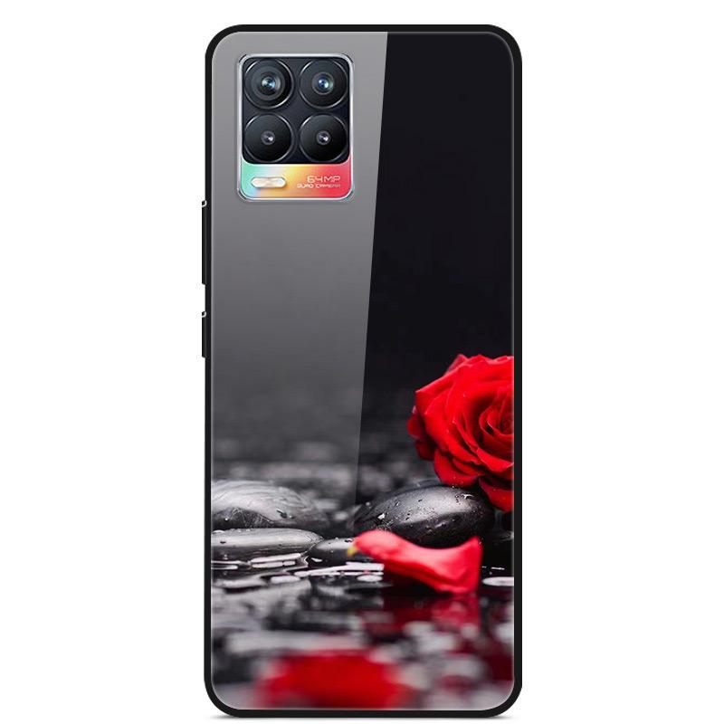 Glass Back Cover For Realme 8 Pro Case Tempered Glass Case For Realme 8 Pro 8i Realme 8 5G Phone Case Cover Realme8 5G Pro Funda