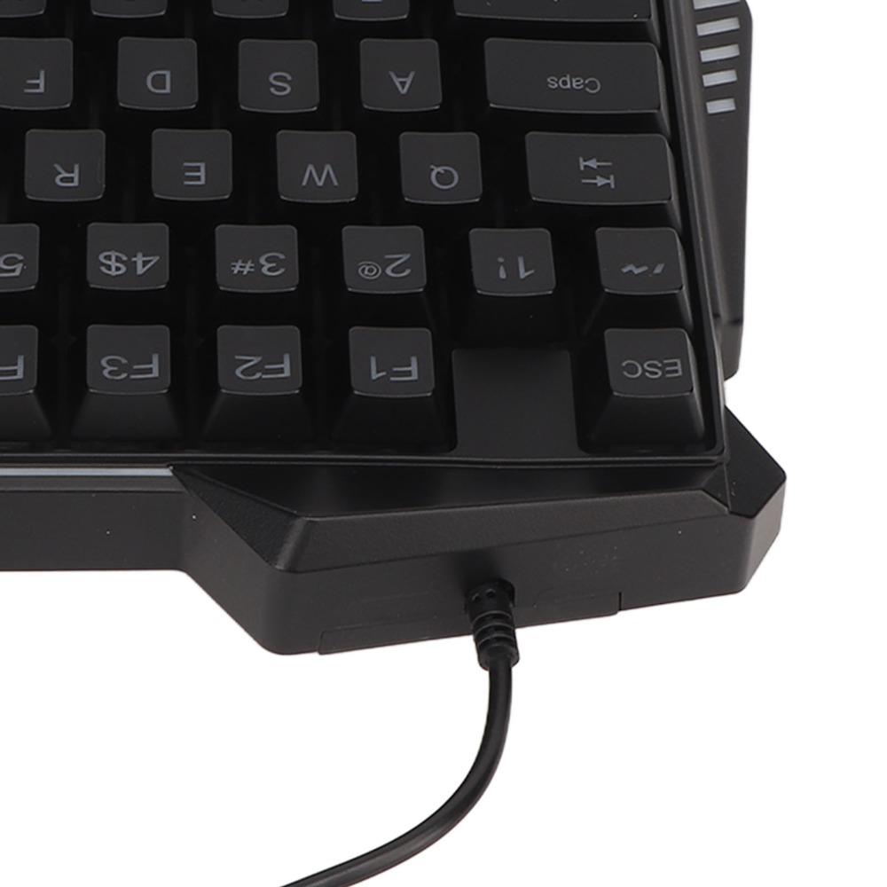 USB Wired One Handed Gaming Keyboard 35 Keys Ergonomic Keyboard  Professional Work
