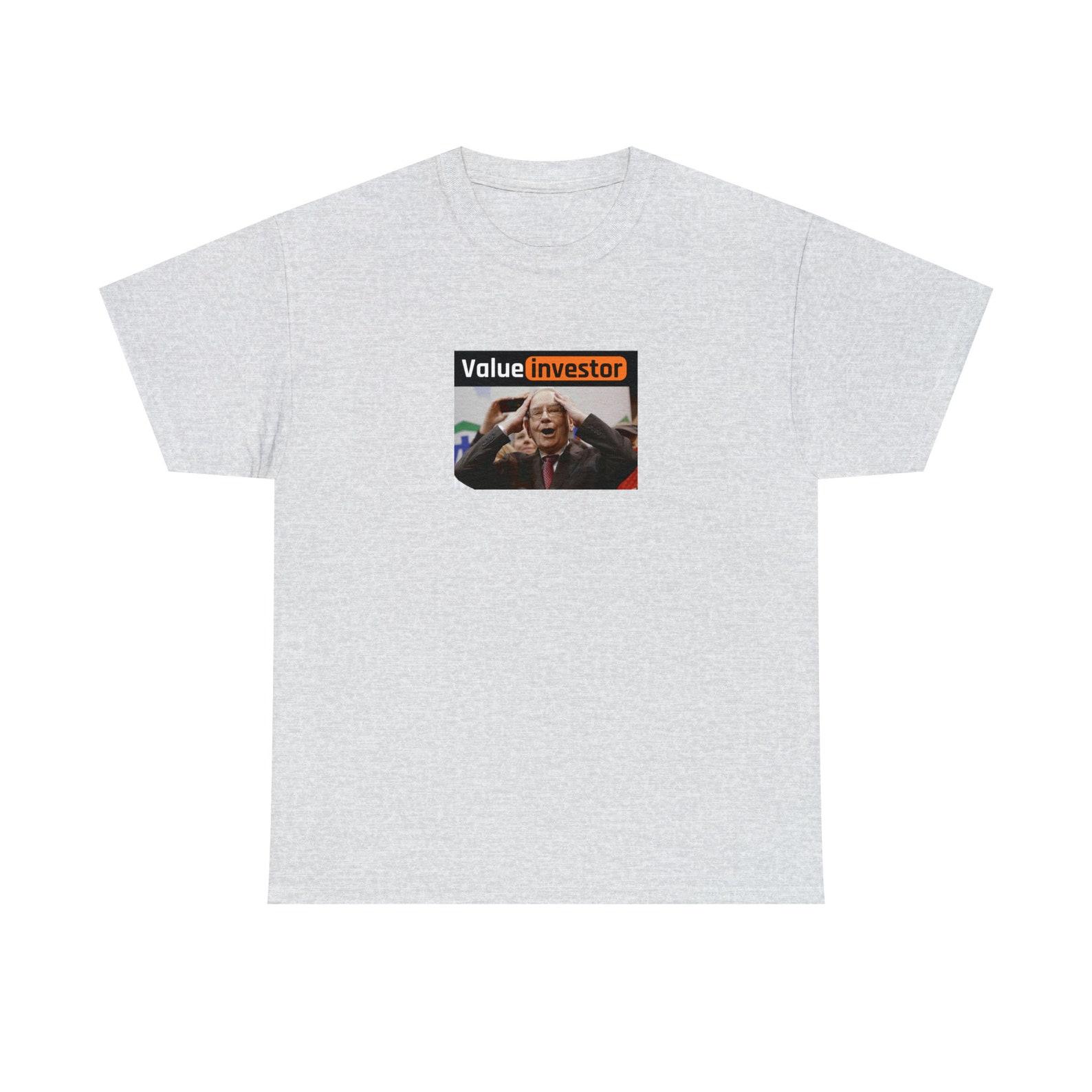 Value Investor Warren Buffett Berkshire Hathaway T shirt, Stock Market Trading Investing Gift Show Off Your Financial Savvy in Style L