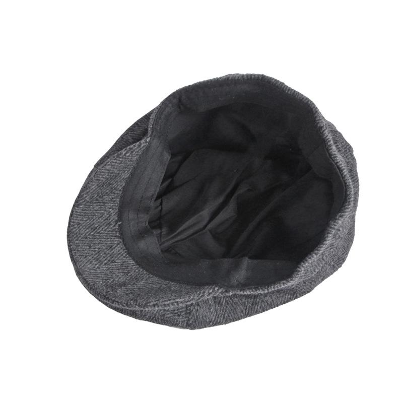 Herbst Winter Woolen Baskenmütze Männer Britische Vintage Achteckige Kappe Klassische Herringbon Baskenmütze Hut Newsboy Cap Gatsby Maler Hüte Gorro