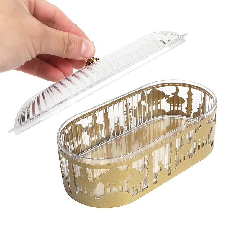 Colorful Ramadan Candy Tray Serving Set Eid Mubarak Snacks Platter 2025 Islamic Party Gifts Elegant Ramadan Decoration Snacks
