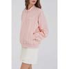 GOXO Golf Rubber Woven Half Zip Pink
