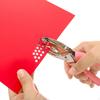 Single Hole Punch Metal Handheld DIY Drill with Handle Puncher for Paper Cards Gift Tag, Greeting,