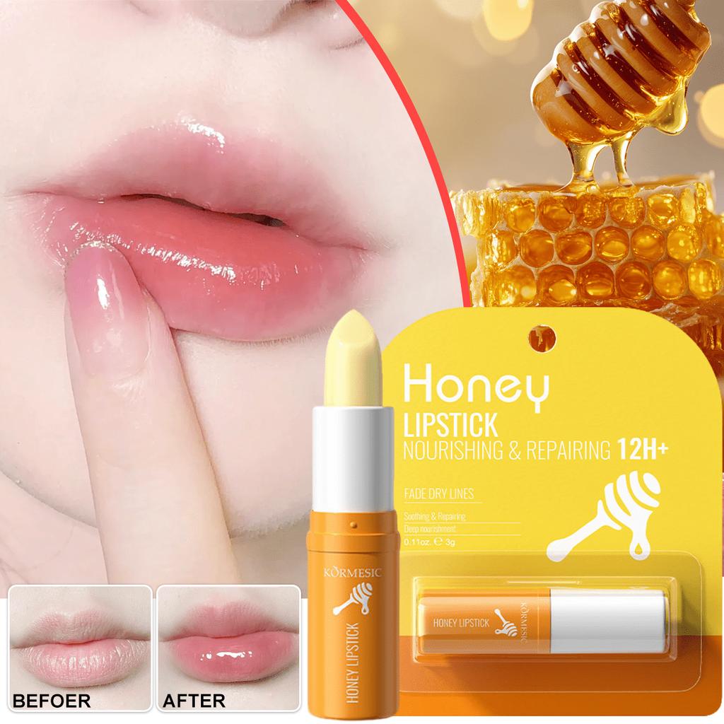 1pc Honey Moisturizing Lip Balm, Nourishes Lips, Reduces Dryness And Fine Lines, Skincare, Keeps Lip