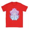 Unisexs TShirts Super Marios Princess Peach Gradient Portrait Amazing Cotton Tees T Shirt Round Neck Clothes New Arrival