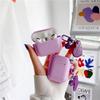 Compatible with Apple AirPods 1st Generation Bluetooth Earphone Protective Case, Apple Pro 1 Soft Shell, Purple Heart Apple 1st Gen