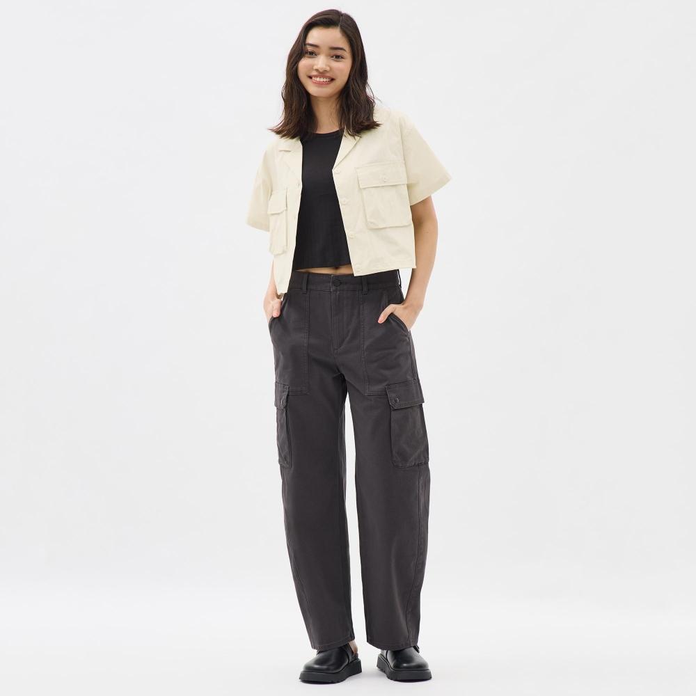 

Брюки-карго Gu By Uniqlo Barrel Leg Стандартная длина 71,0–75,0 см 56 OLIVE/XS