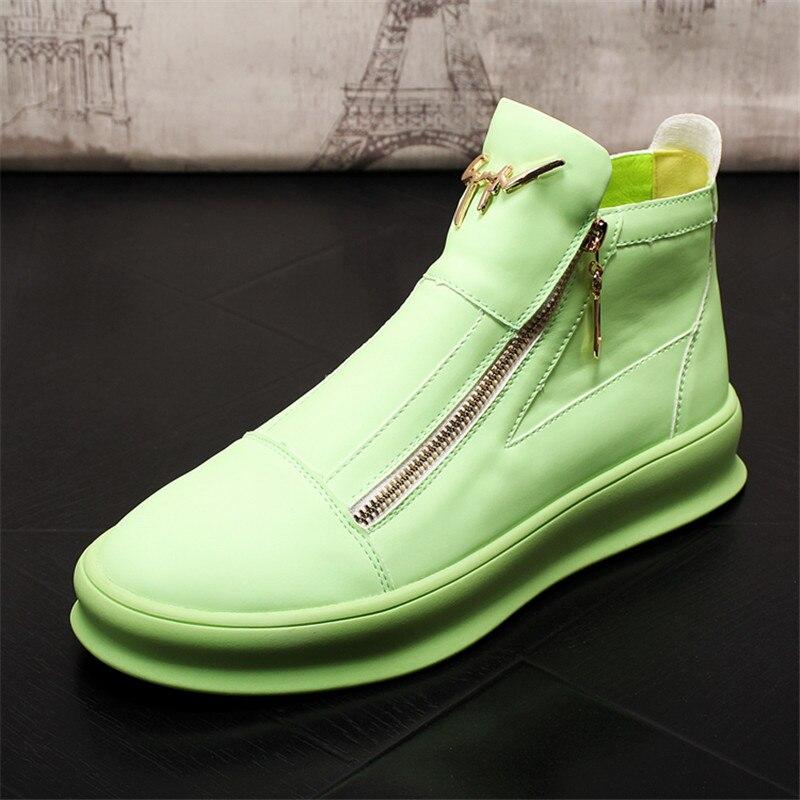 British Mens Pointy Toe Rivets High Top Boards Sneakers Leather Punk Shoes 2019 British Mens Pointy Toe Rivets High Top Boards Sneakers Leather Punk Shoes 2019