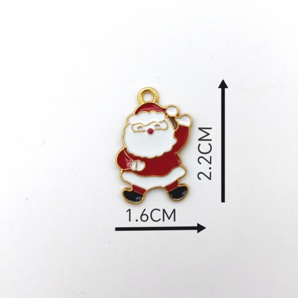 Christmas Snowman and Tree DIY Enamel Pendant Accessories