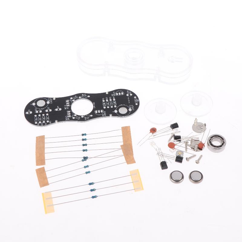 LED Rotující Gyroskop DIY Kit SMD Pájení POV Rotace Barevná Dioda Světelný Tréninkový Gyroskop Kit Sada pro Pájecí Praxi