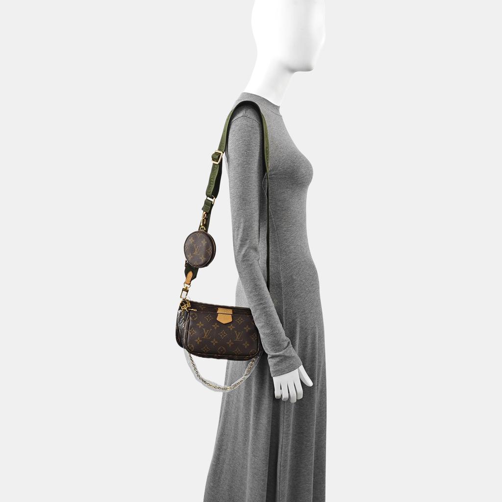 [Pre-Owned] Multi Pochette Accessoires Chain Monogram Five-In-One Combination Bag Coated Canvas Leather Mahjong Bag Underarm Hand - Very Good #1MUXL9K