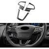Real Carbon Fiber Steering Wheel Button Frame Covers - for Ford Focus RS/ST/SE/ECO Boost 2015 2016 2017 2018 Carbon Fiber Accessories, Durable