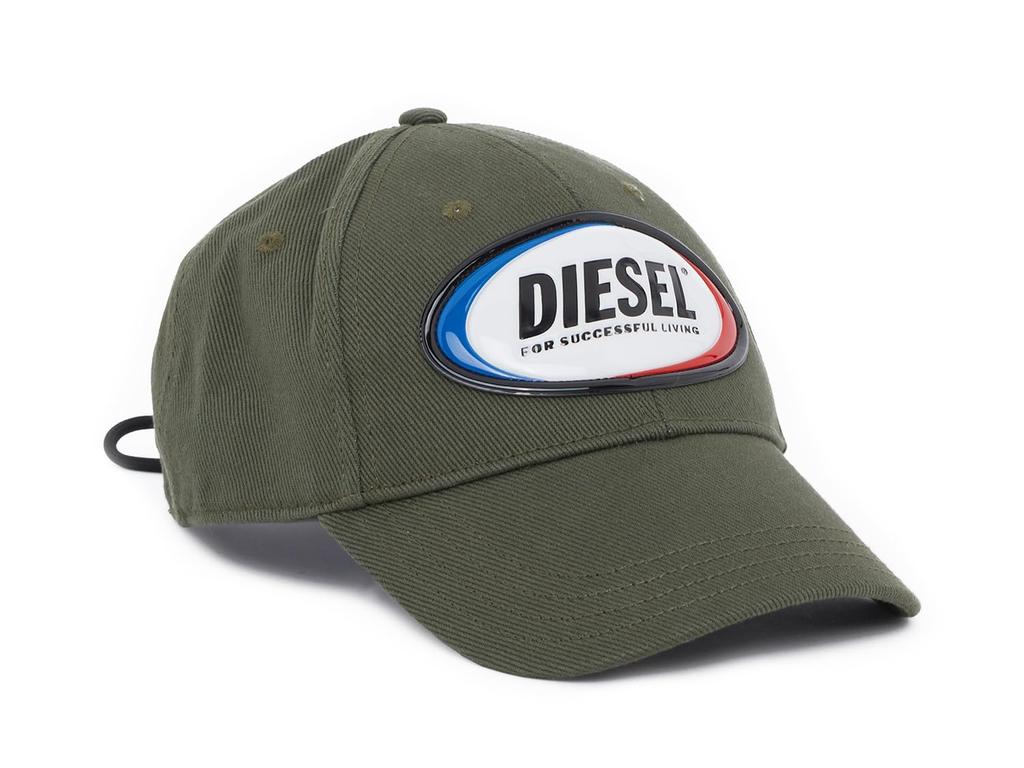 Diesel - Men's Retro Logo Baseball Cap with Drawstring - C-Diaz Army Green, Green, Large