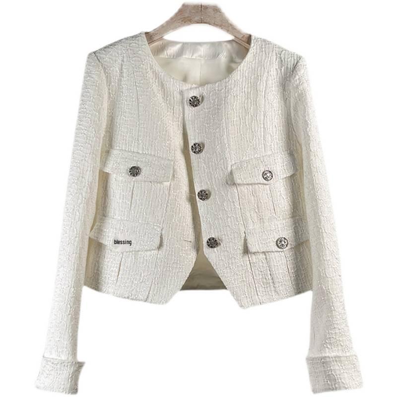 French Style Retro Tweed Short Jacket - Women's Autumn & Winter Edition