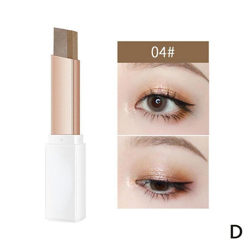 Double Color Glitter Eye Shadow Stick Matte Eyeshadow Makeup Waterproof Bicolor Shimmer Cosmetics Beauty Makeup Tool