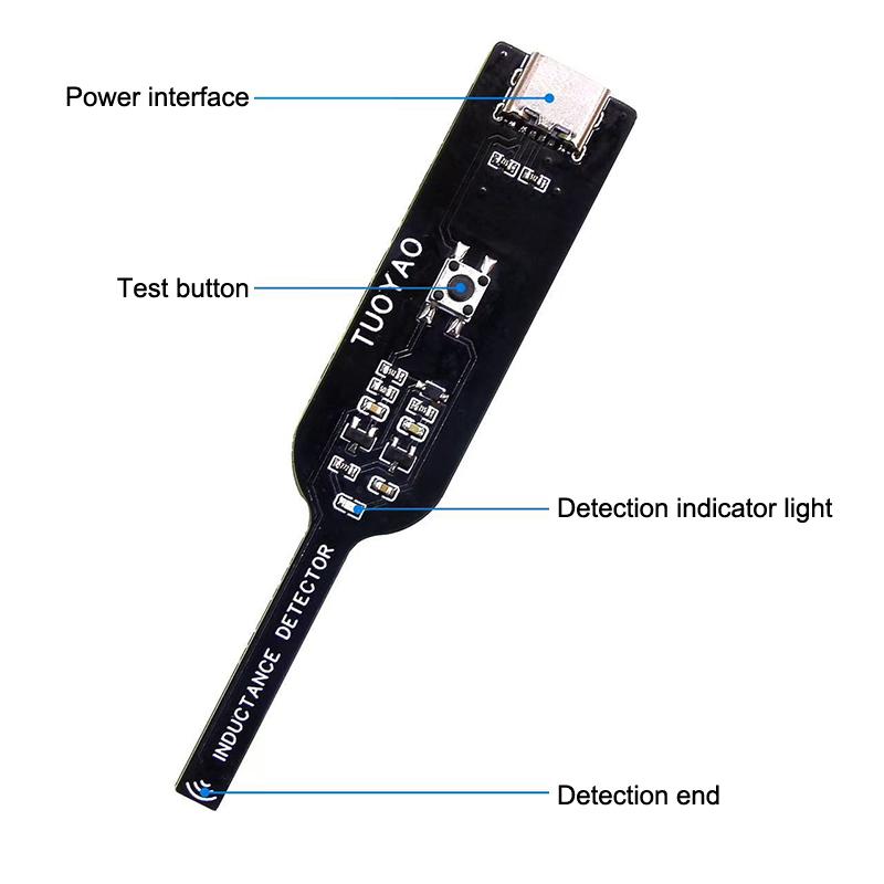 İndüktör Dedektör Aracı Anakart Bobin Test Cihazı Telefon Anakart Onarımı İçin Elektromanyetik İndüksiyon Hızlı Hata Kontrolü