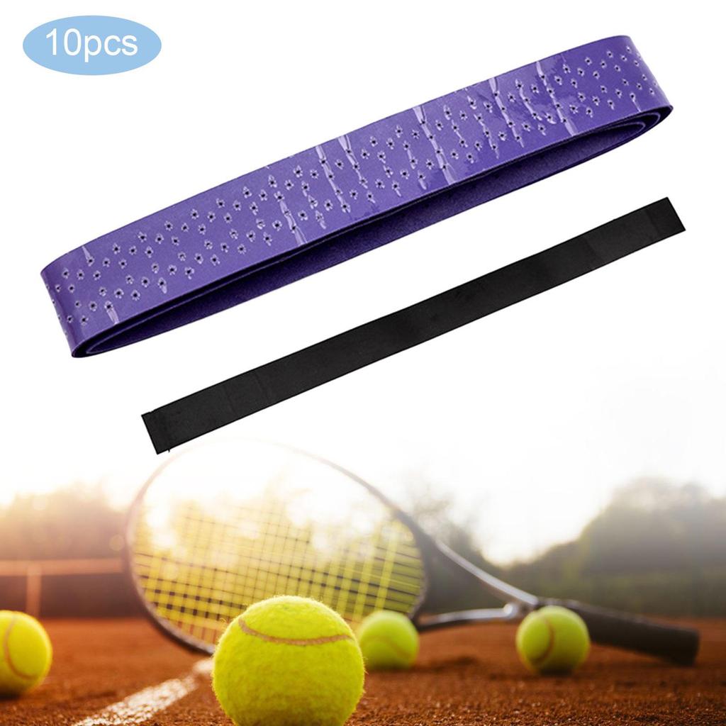 10 Pieces Badminton Racket Grip Tape, Anti Skid Tennis Overgrip for Motorbike Handlebar