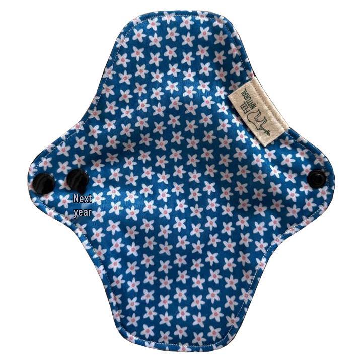 Black Cotton Washable Sanitary Napkin Bag Set: Leak-Proof, Breathable Day & Night Menstrual Pad Liner.