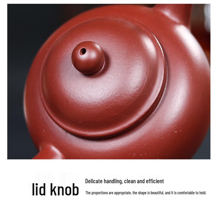 Handmade Yixing Zisha Da Hong Pao Teapot with Large Ball Hole