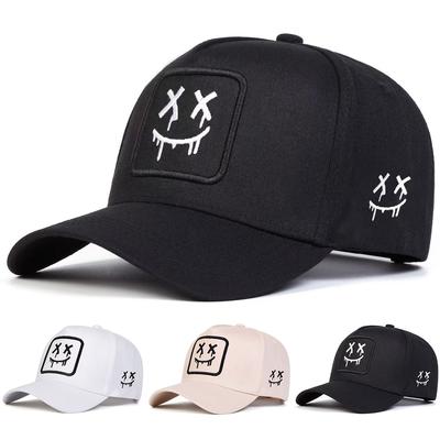 Men Cartoon Pattern Embroidered Five-sided Baseball Cap Outdoor Adjustable Sunscreen Leisure Hat Spring Autumn Travel Tourism Beach Vacation