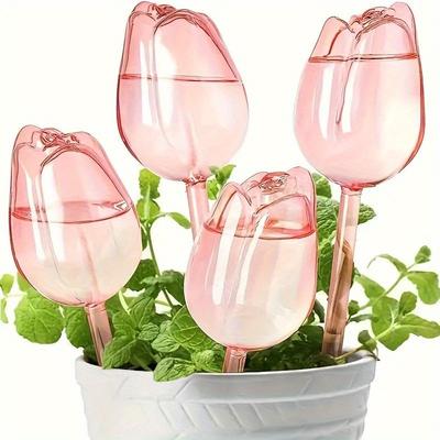 4PCS Tulip Self-Watering Globes Plant Hydration Self Watering Device for Plants