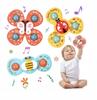 Sensory Toy Fidget Spinner With Suction Cup Gift Rattle 3 Pcs