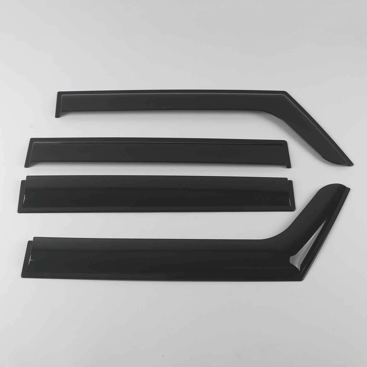 

Применимо07-17Jeep Wrangler оконные дефлекторы двери автомобиля дождевик дефлектор бокового окна кузов автомобиля дождевик украшение No Highlight Strip-【Sti