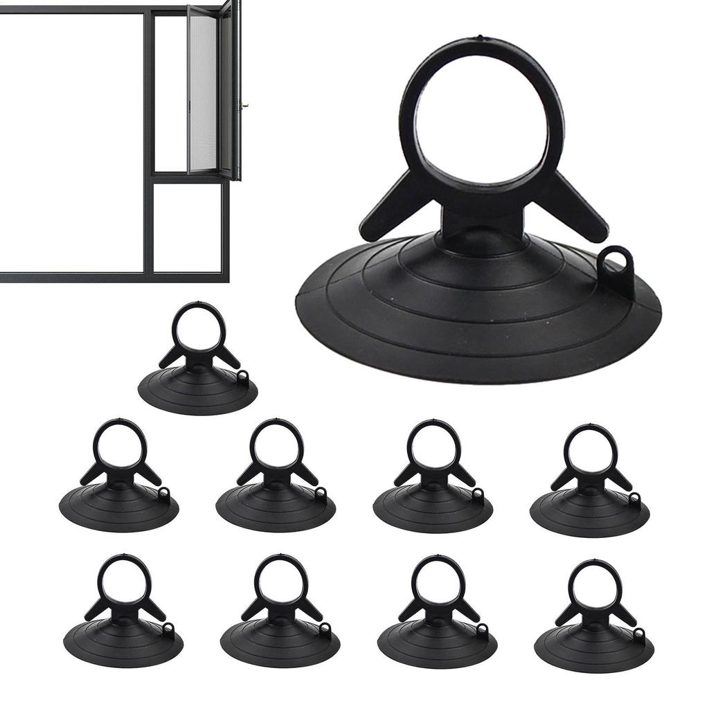 10PCS Automotive Interior Car Sunshade Suction Cup Pull Ring Dovetail Suction Cup Diameter 45mm PVC Rubber Plastic Suckers Hook