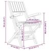 VidaXL Folding Garden Chairs 6 Pcs 55x61x90 Cm Solid Teak Wood 3155062