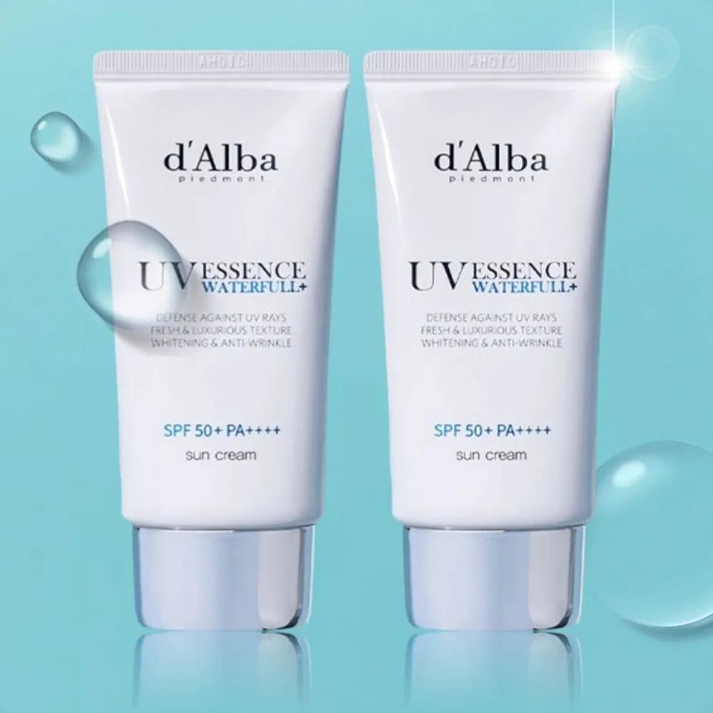 d Alba Waterful Essence Tone-Up Sun Cream Hydrating Sun Cream 50ml x 2