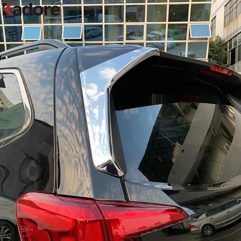 Rear Window Cover Trim For Subaru Forester SK 2018   Chrome Car Side Wing Splitter Frame Trims Exterior Accessories