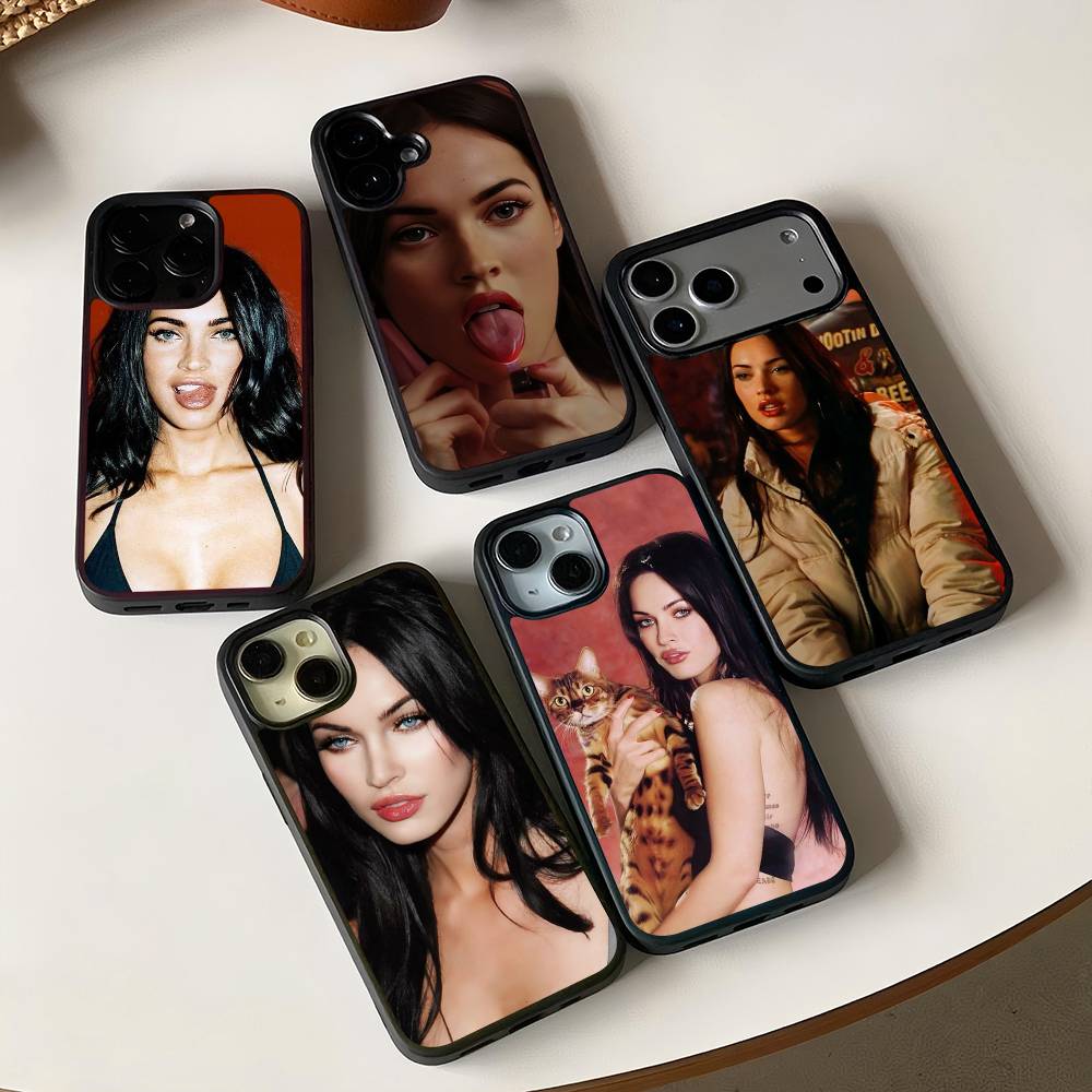 Jennifers Body Megan Fox Black Silicone Hard Plastic Phone Case For Iphone 17 Air 16 15 14 13 12 11 Pro Max PC+TPU Case