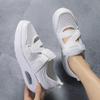 Außenhandel Damenschuhe Sportschuhe leichte weiche Sohle lila erhöhende Schuhe Plateau Rocking Schuhe Klettverschluss Schuhe Luftkissen Krankenschuhe