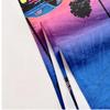 Retro-Neon-Stil Auto-Thema Polyester-Mikrofaser-Strandtuch ist sehr saugfähig, geeignet für Schwimmen und Strandausflüge