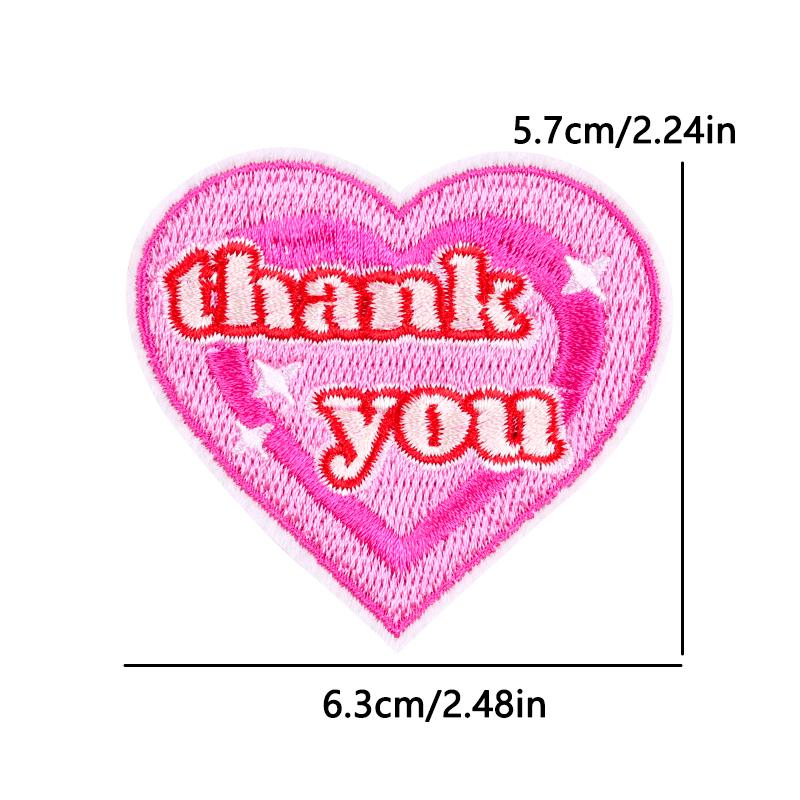 Lips Love Heart Patch Cartoon Embroidery Patch DIY Iron On Patches For Clothing Thermoadhesive Patches On Clothes Sewing Sticker