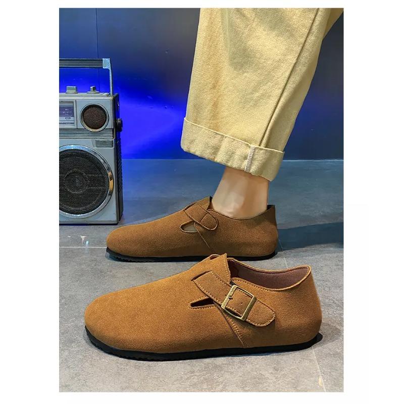 Comwarm Cork Clogs Slippers For Men Summer Slip-on House Flat Sandals Men Beach Slippers Women Cork Slippers Fashion Mules