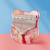 Thumb Piano Kalimba Instrument 17/21 Keys Acrylic Mini Finger Piano Musical Instruments with Tuning Mallet for Beginner