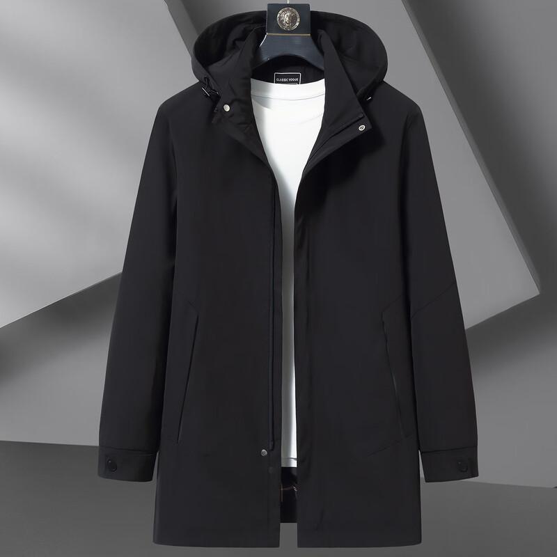 Men s Plus Size Detachable Hood Windbreaker XL
