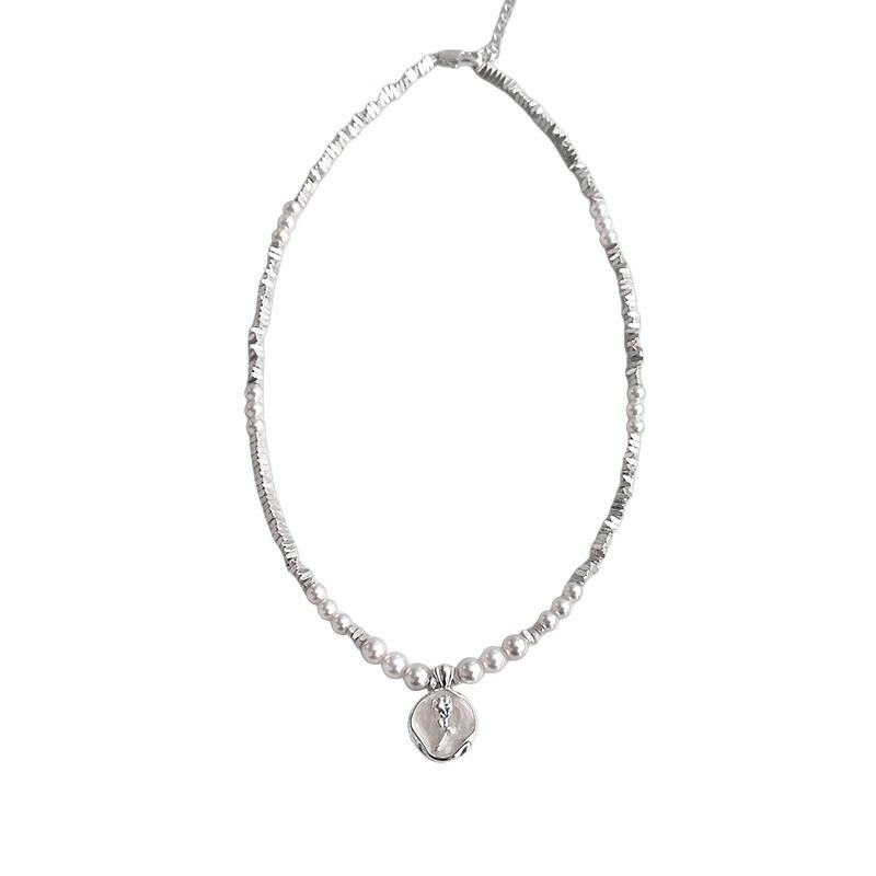 

Нестандартное ожерелье Женское Нишевое Высокое Чувство Роза Капля Глазурь Ключичная Цепочка