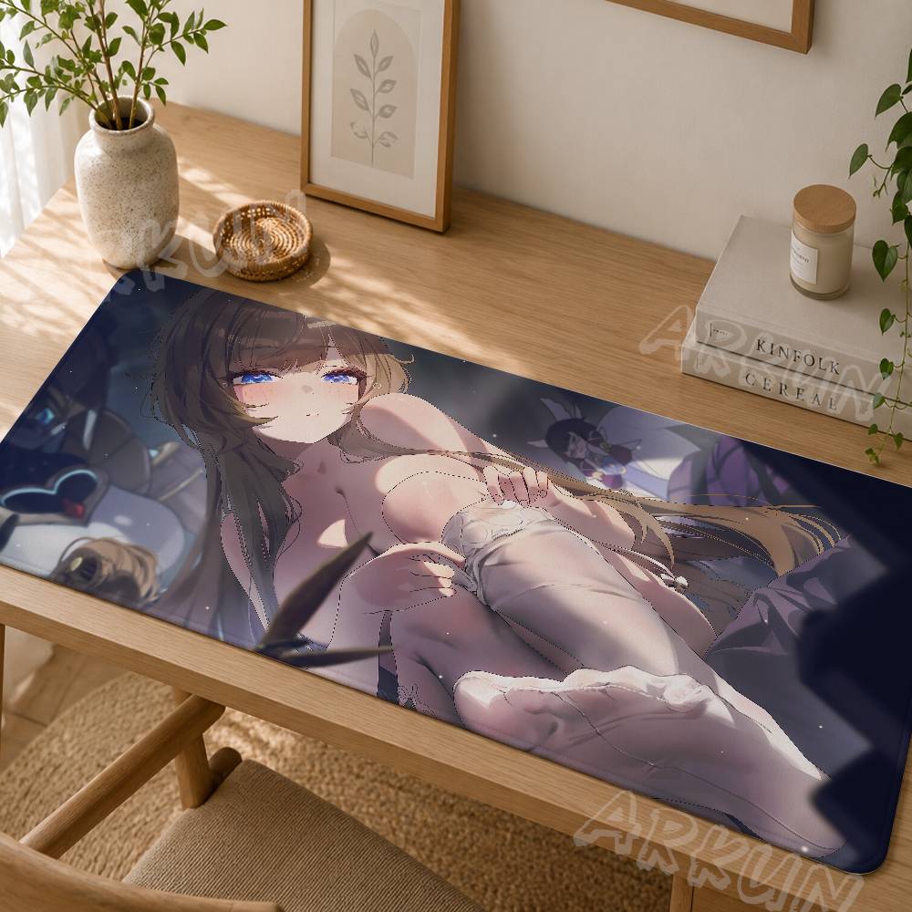 Kawaii Sandrone Anime Girl Mouse Pad Game Genshin Impact Desk Mat Beautiful Anime Girl Gaming Non Slip Rubber Base Keyboard Mat