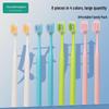 Soft Bristle Adult Toothbrush with Wide Head and Interdental Brush, 8-Pack