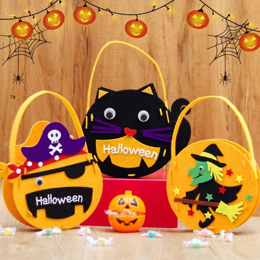 Duch Netopýr DIY Halloweenská Taška na Sladkosti Koleda Dýňová Kabelka Mateřská škola