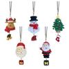 Christmas Decorations Pendant Cartoon Reindeer Snowman Car Rearview Mirror Decoration Pendant Car Interior Car Decoration