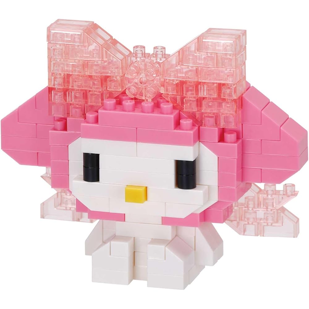 Kawada Nanoblock My Melody Big Ribbon Building Set 3x10.5x18cm for Ages 12 and Up Interior Hobby NBCC_247