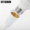 EU Plug E27 Screw Base Lamp Holder 360-degree with Switch Flexible Tube Lamp Holder Universal Two Prong Plug Wall Lamp Holder