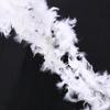 Turkey Chandelle Shawl Scarf Christmas Decoration Ribbon Garland White Feather Boa Dress Up Costume
