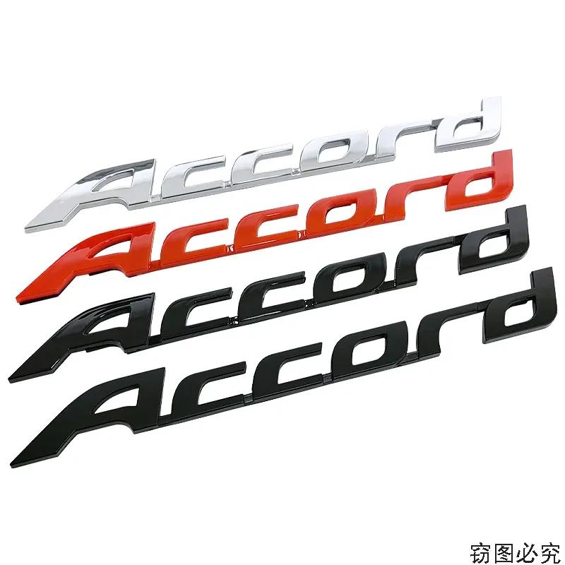 ABS Samochód 3D Emblemat Odznaka Naklejka dla Honda Accord Tylna Klapa Bagażnika Naklejki z Literami Naklejki Akcesoria Samochodowe Stylizacja Samochodu