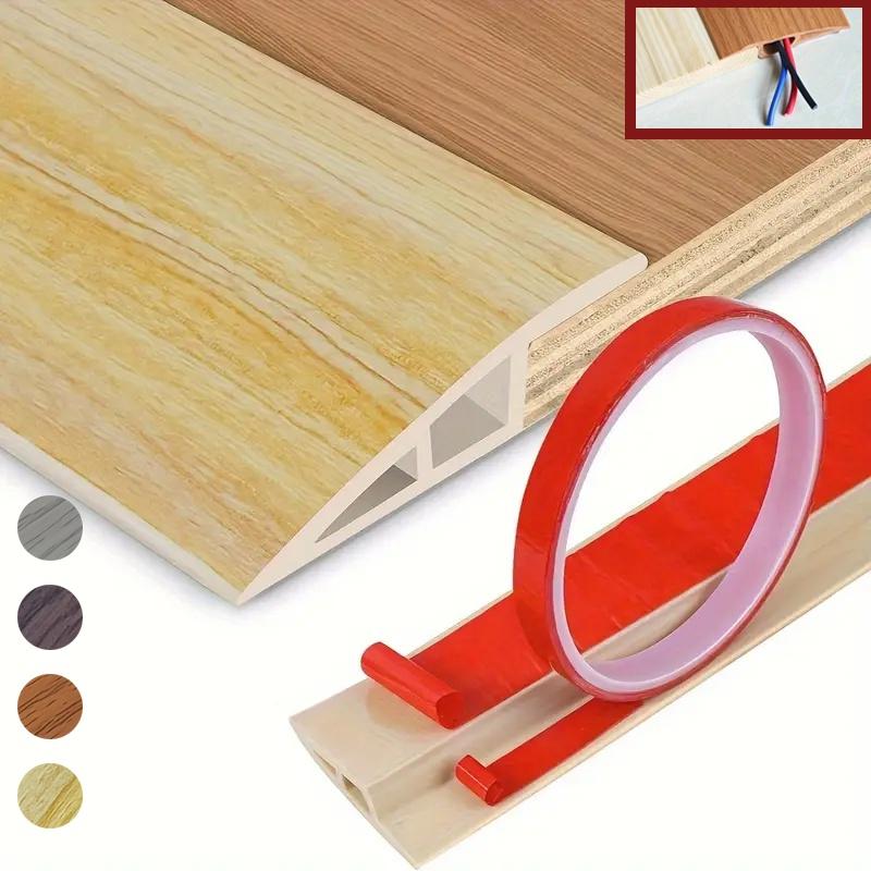 1pc 7cm/2.75in Self-adhesive PVC Floor Transition Strip, Household Threshold Ramp, Suitable for Doorways, Edge Decoration