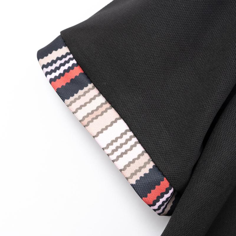 2025 Herren Neues Brusttasche Fake Farbblock Knopf Lässiges T-Shirt POLO-Shirt